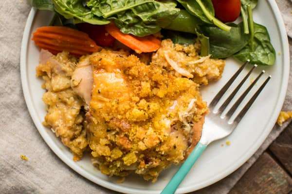 Slow Cooker Chicken Cordon Bleu Casserole - The Magical Slow Cooker